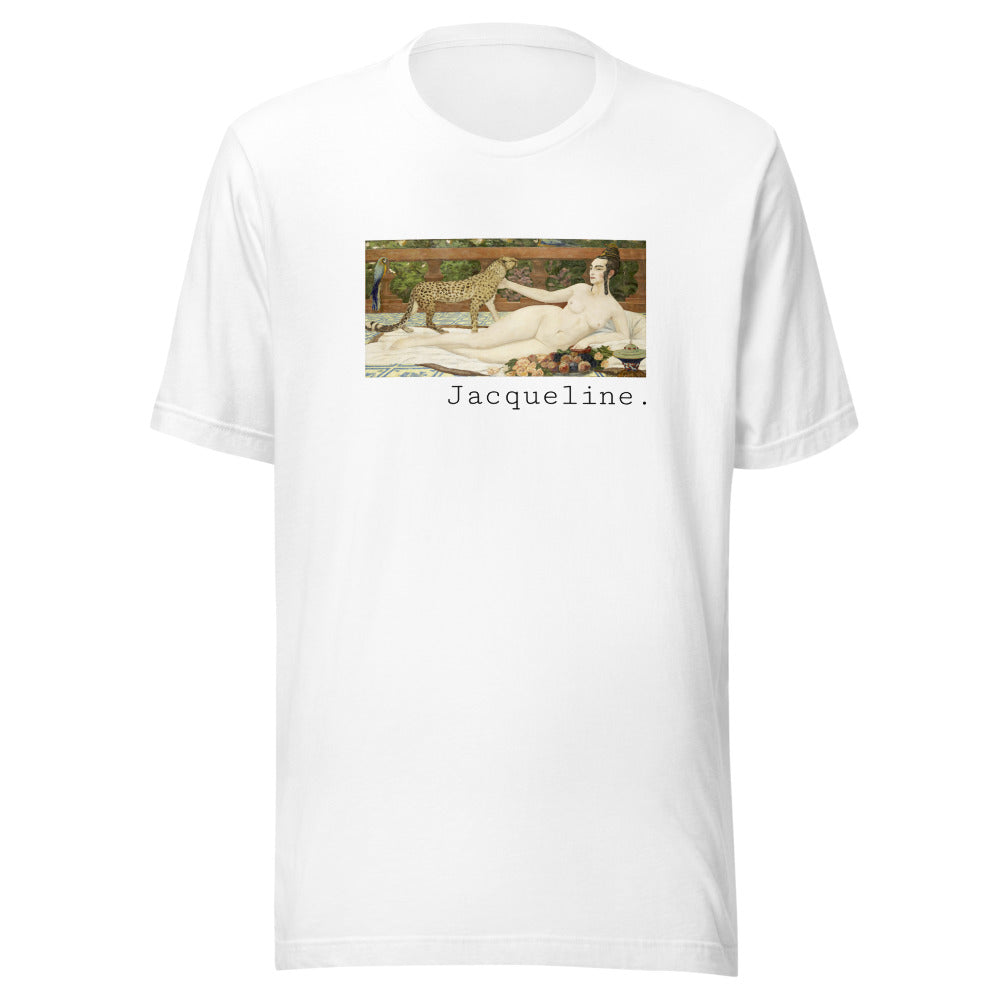 Odalisque with Cheetah by Jacqueline Marval t-shirt