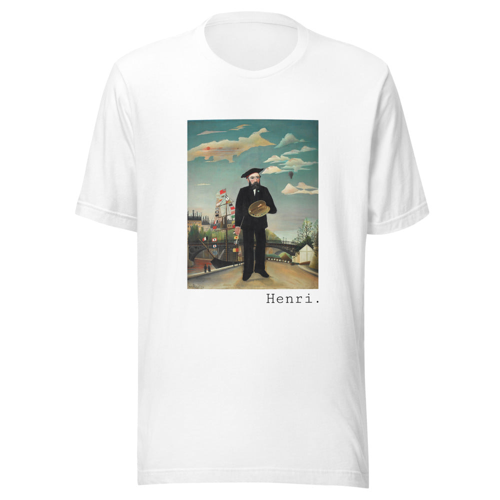 Myself: Portrait – Landscape by Henri Rousseau t-shirt