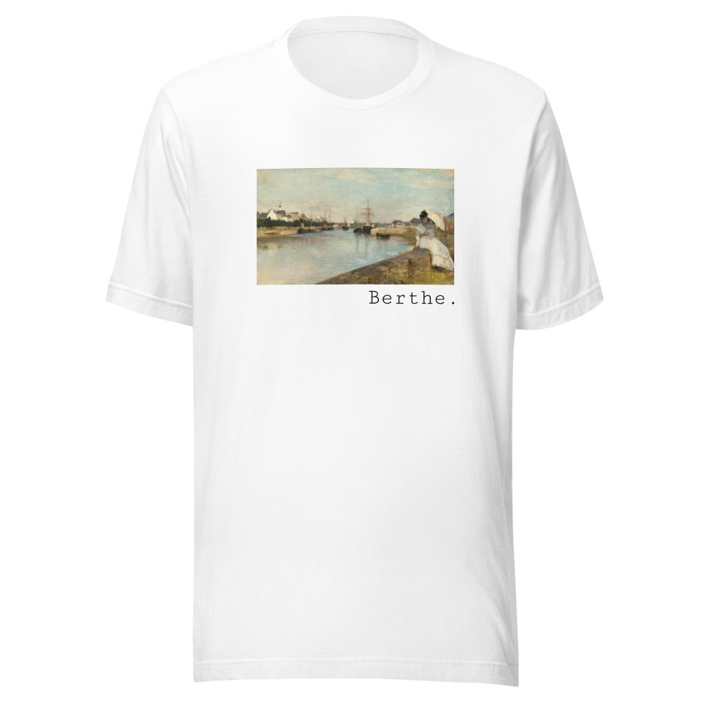 The Harbor at Lorient by Berthe Morisot t-shirt