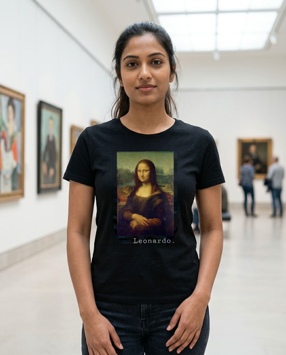 Leonardo da Vinci t-shirt worn