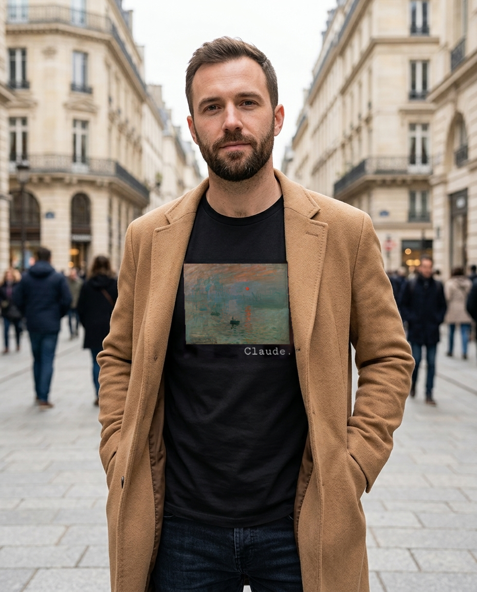 Claude Monet t-shirt worn