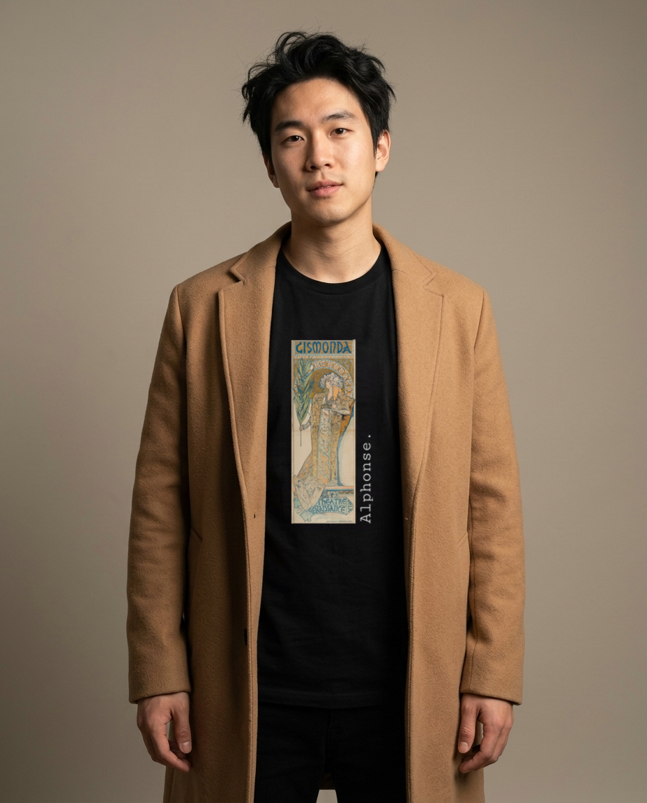 Alphonse Mucha t-shirt worn