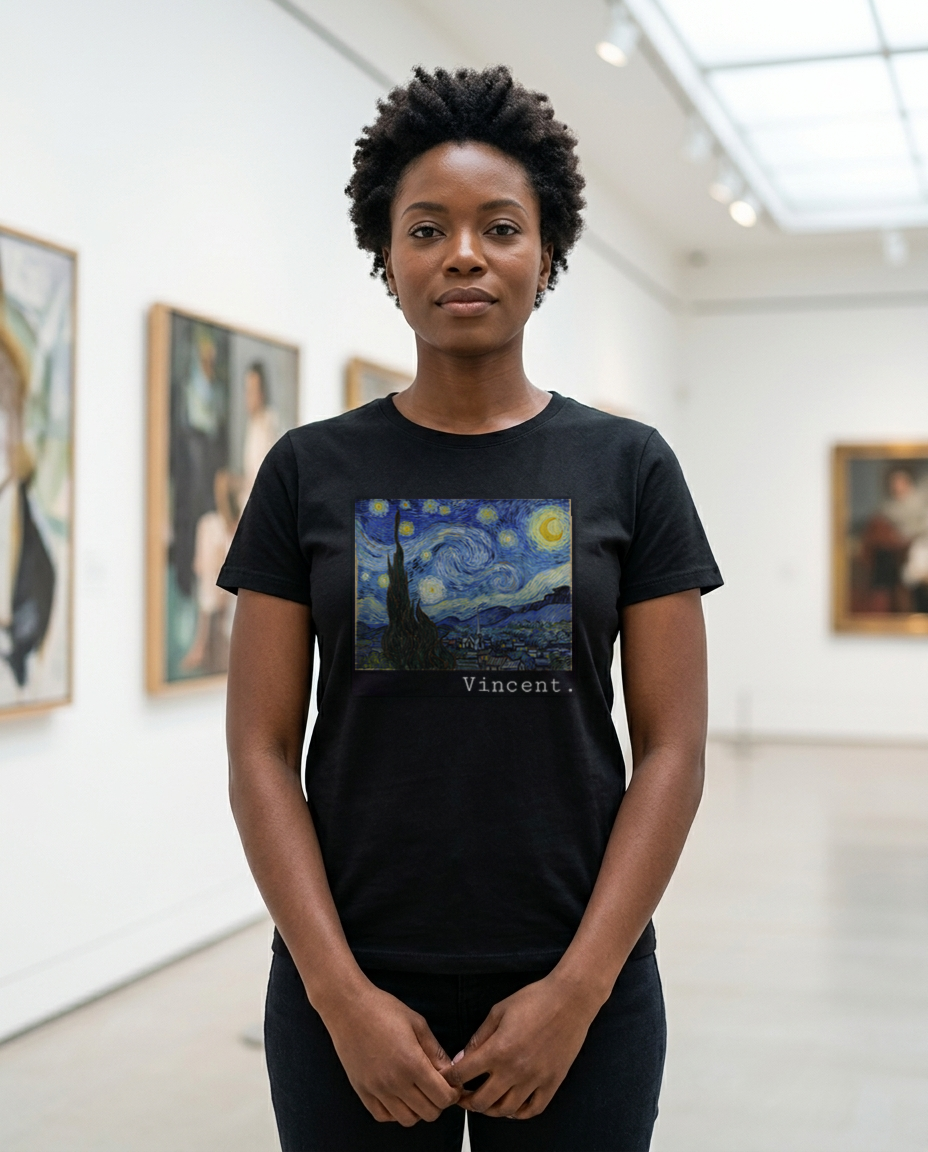 Vincent van Gogh t-shirt worn