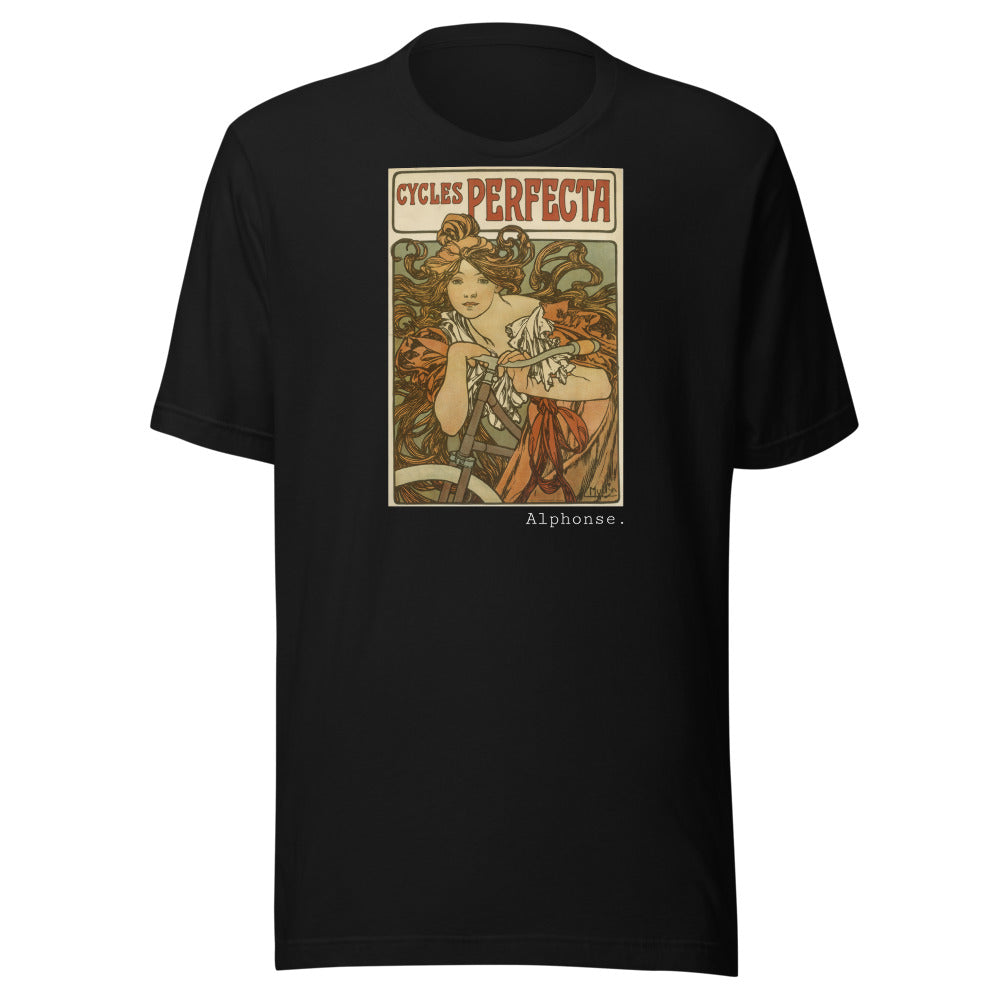 Cycles Perfecta by Alphonse Mucha t-shirt