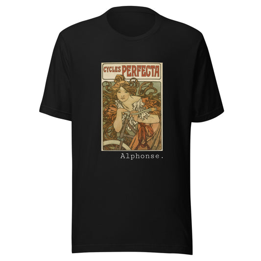 Cycles Perfecta by Alphonse Mucha t-shirt
