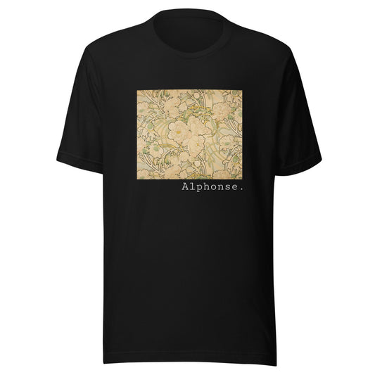 Peonies by Alphonse Mucha t-shirt