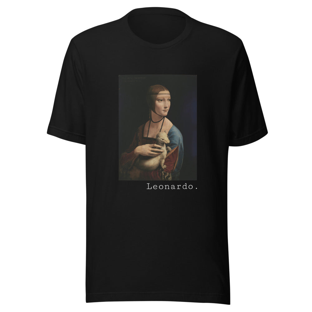 Lady with an Ermine by Leonardo da Vinci t-shirt