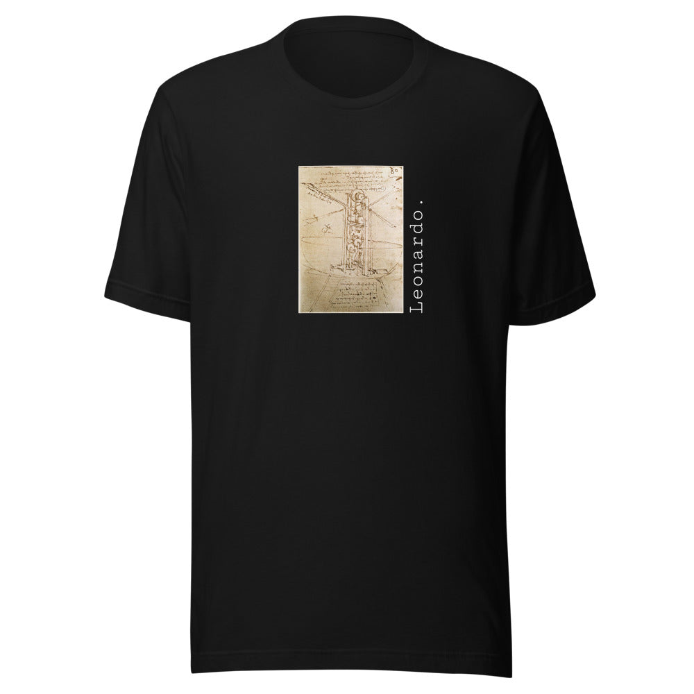 Ornithopter by Leonardo da Vinci t-shirt