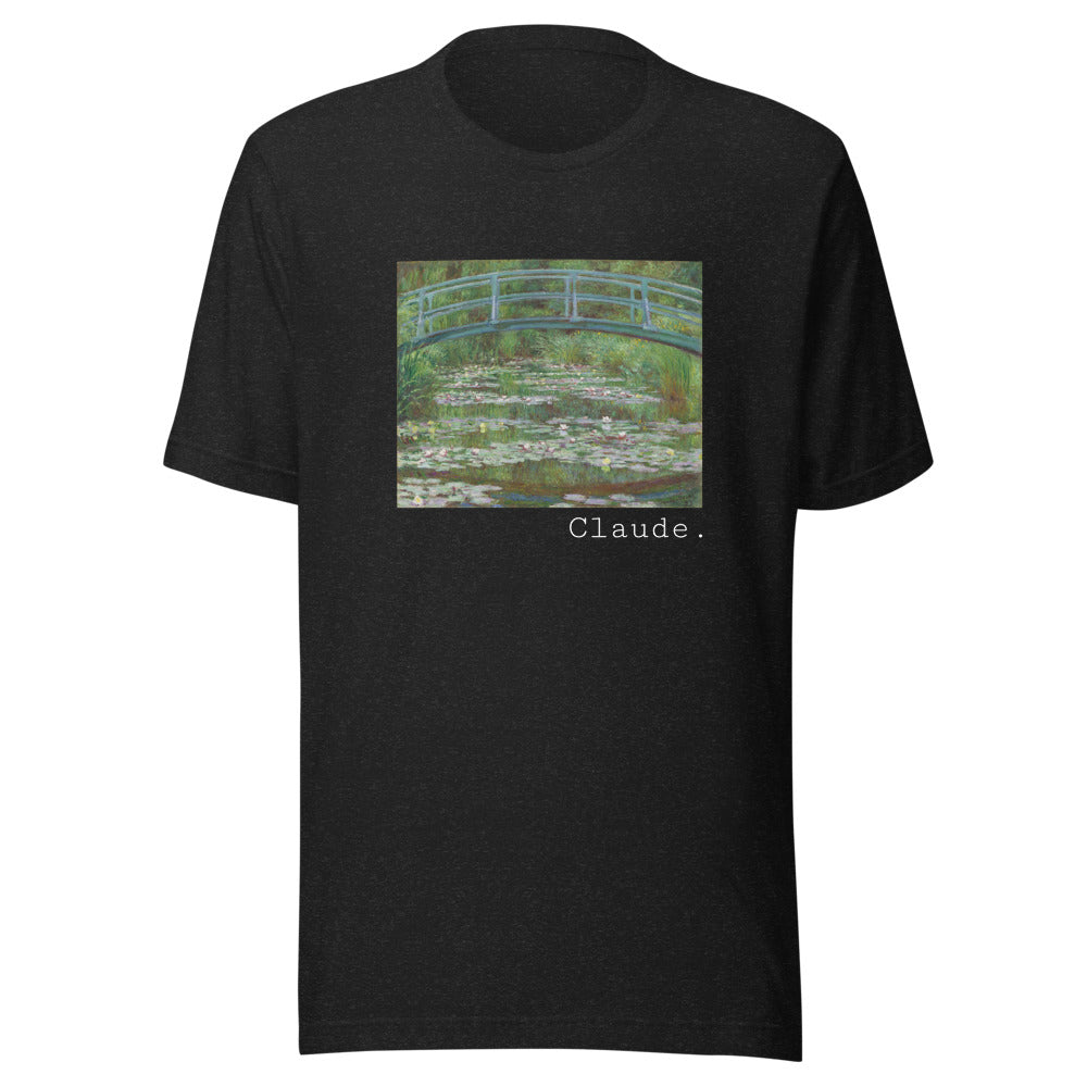 The Japanese Footbridge by Claude Monet t-shirt