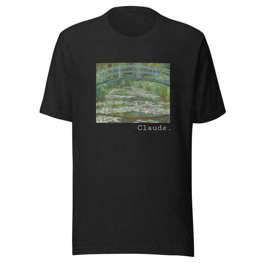 The Japanese Footbridge by Claude Monet t-shirt