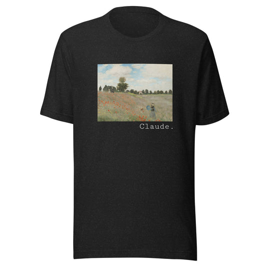 Poppy Field by Claude Monet t-shirt