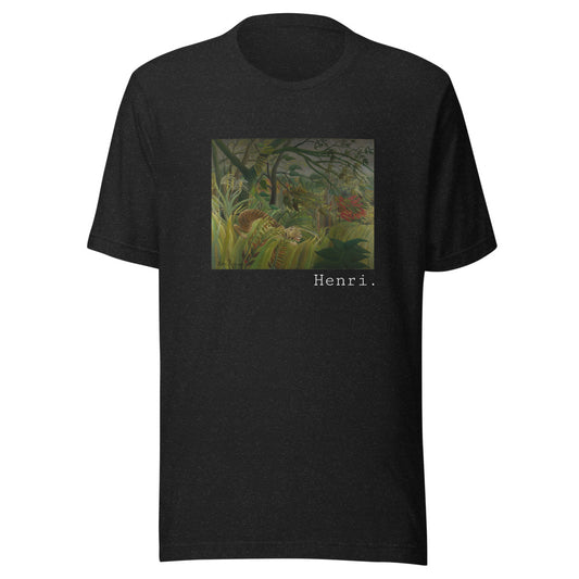 Surprised! by Henri Rousseau t-shirt