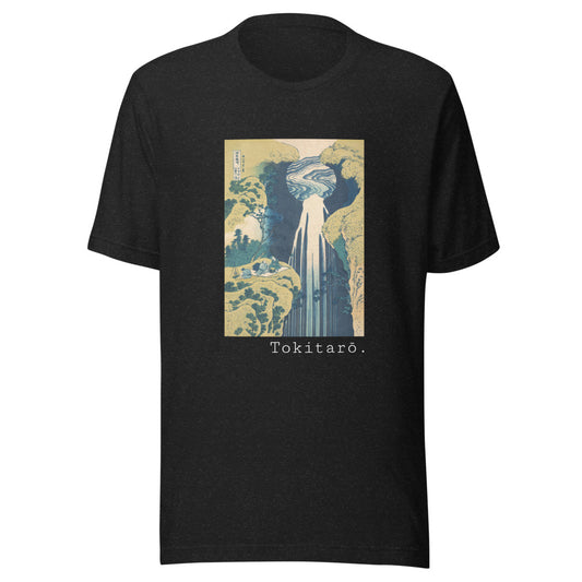 The Amida Falls in the Far Reaches of the Kisokaidō Road by Katsushika Hokusai t-shirt