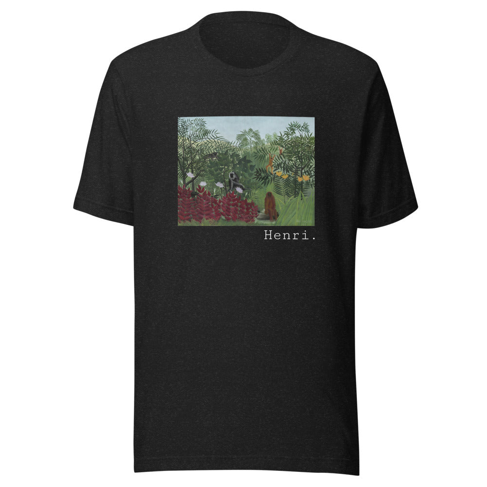 Tropical Forest with Monkeys by Henri Rousseau t-shirt