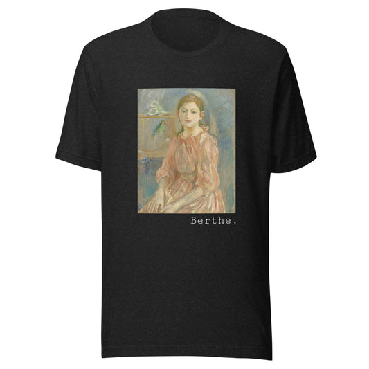 The Artist's Daughter with a Parakeet by Berthe Morisot t-shirt