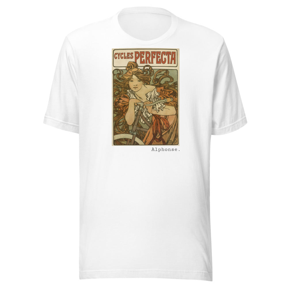 Cycles Perfecta by Alphonse Mucha t-shirt