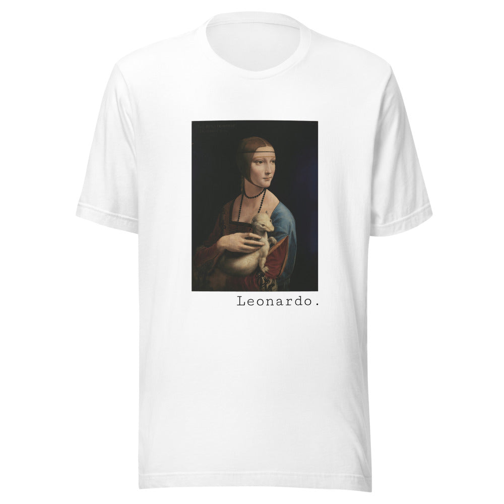 Lady with an Ermine by Leonardo da Vinci t-shirt