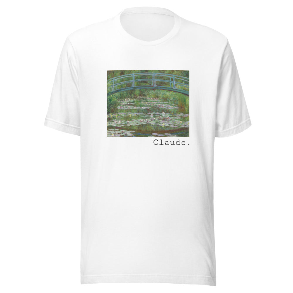 The Japanese Footbridge by Claude Monet t-shirt