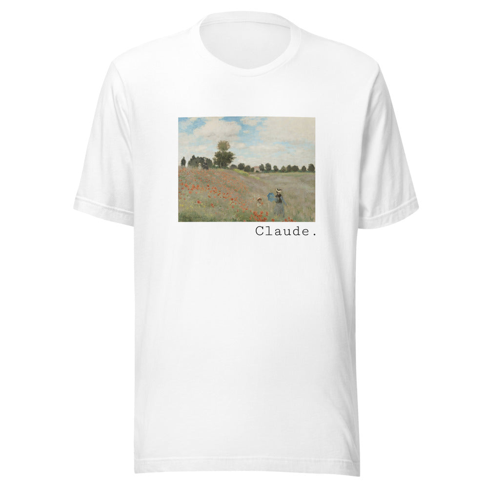 Poppy Field by Claude Monet t-shirt