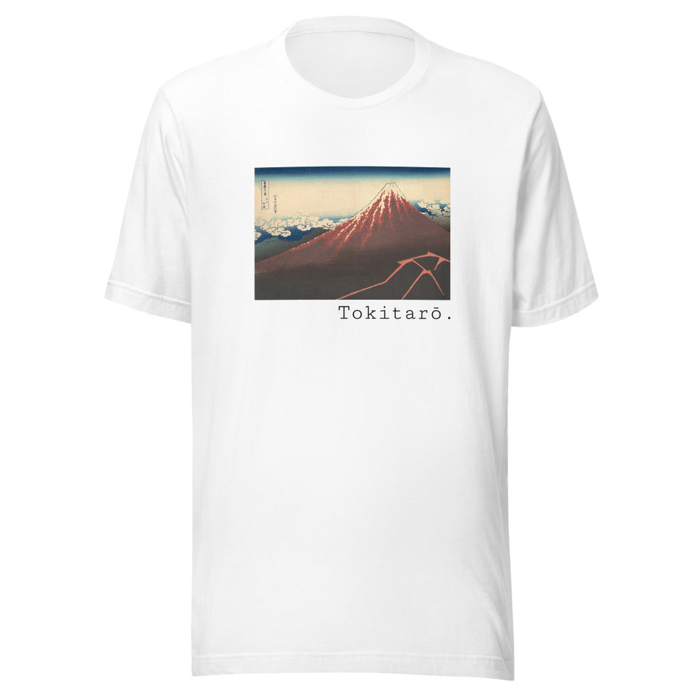 Storm below Mount Fuji by Katsushika Hokusai t-shirt