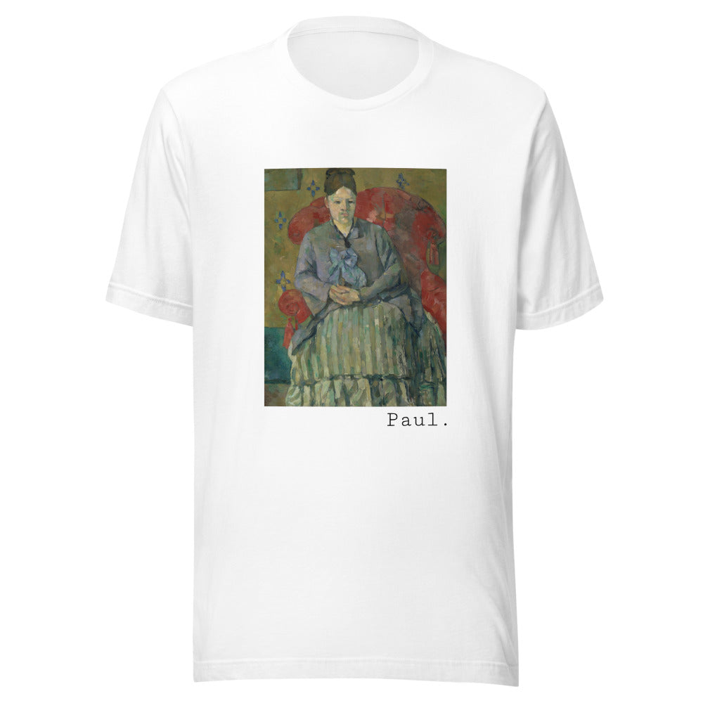 Madame Cézanne in a Red Armchair by Paul Cézanne t-shirt